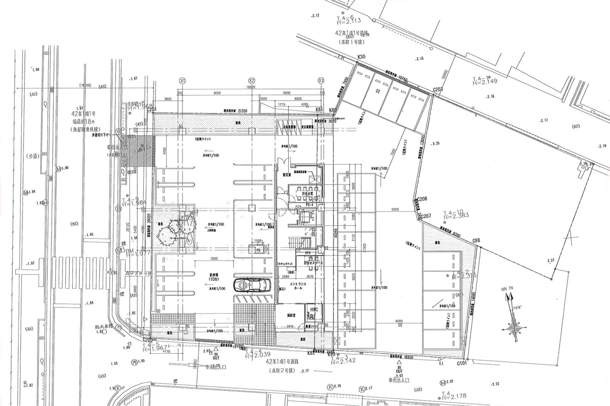 配置図・1階平面図（資料：NTTファシリティーズ）