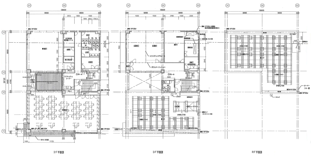 各階平面図（資料：NTTファシリティーズ）