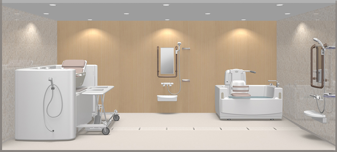 介護用入浴機器を置ける大型ユニットバス | 日経クロステック（xTECH）