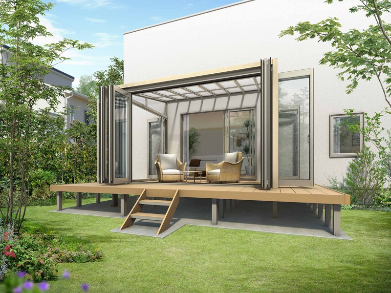 テラスやバルコニーを半屋内空間に変える後付け屋根 囲い 日経クロステック Xtech テラスやバルコニーを半屋内空間に変える後付け屋根 囲い 日経クロステック Xtech
