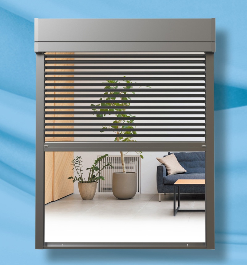 採光や通風をコントロールできる外付けの電動ブラインド 日経クロステック Xtech 採光や通風をコントロールできる外付けの電動ブラインド 日経クロステック Xtech