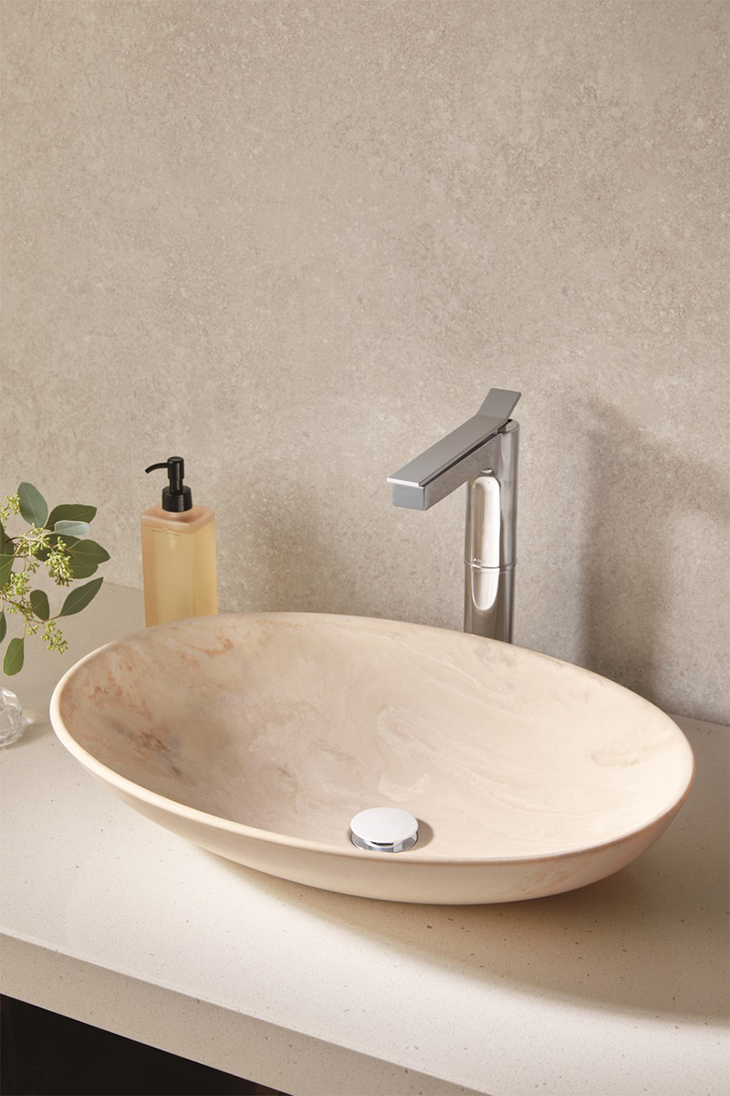 人工大理石を使った流れ模様の洗面ボウル | 日経クロステック（xTECH）