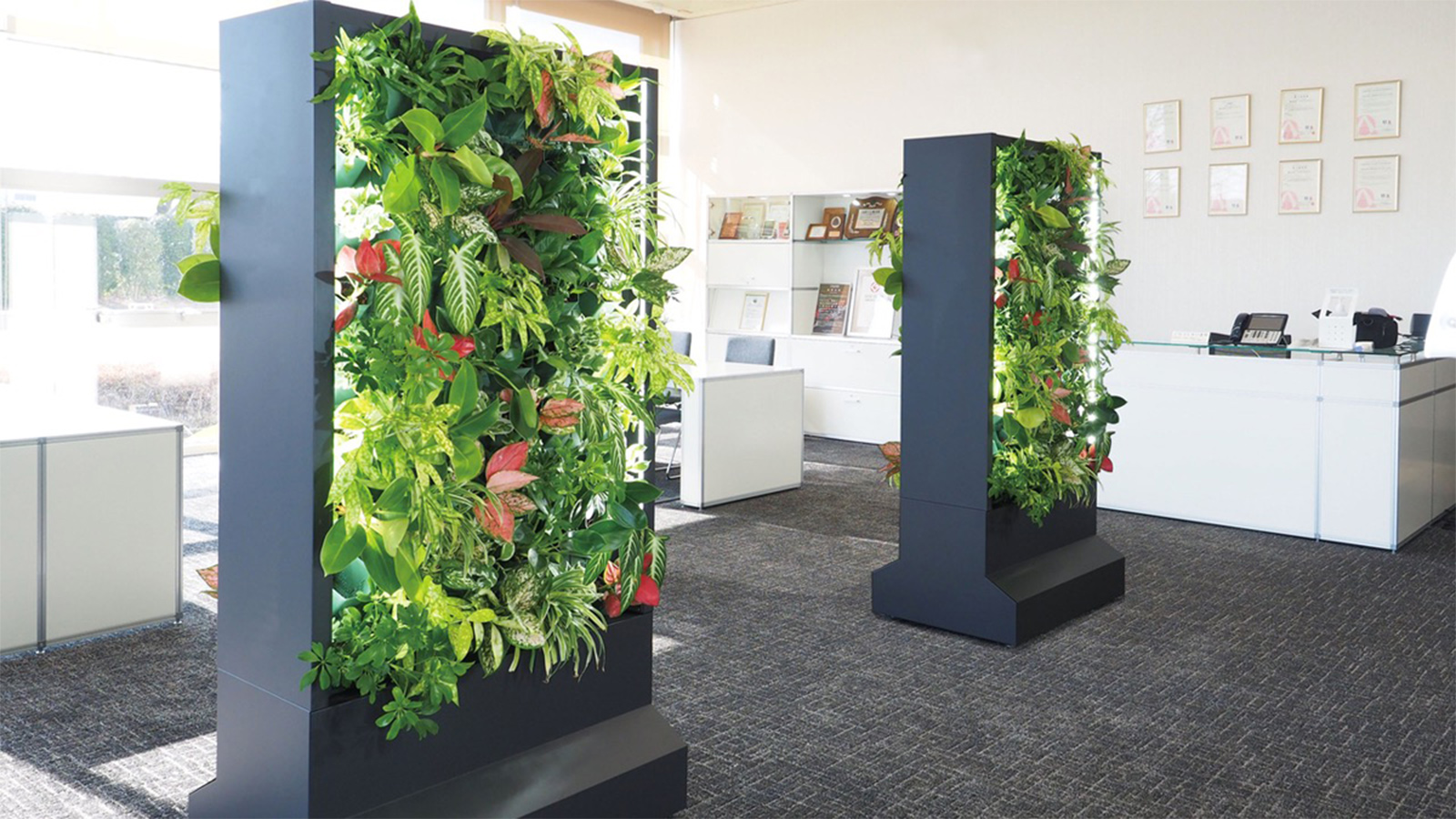植栽 給水を自動化した壁面緑化システム、共同カイテック | 日経クロス