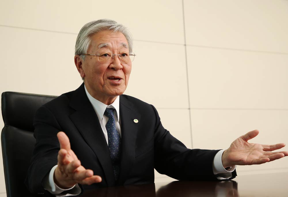 日立製作所の中西宏明会長。2018年5月末に経団連会長に就任予定