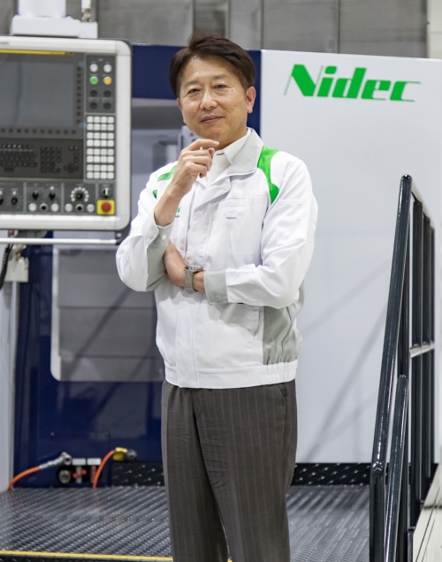 日本電産マシンツールの若林謙一社長(写真:今 紀之)