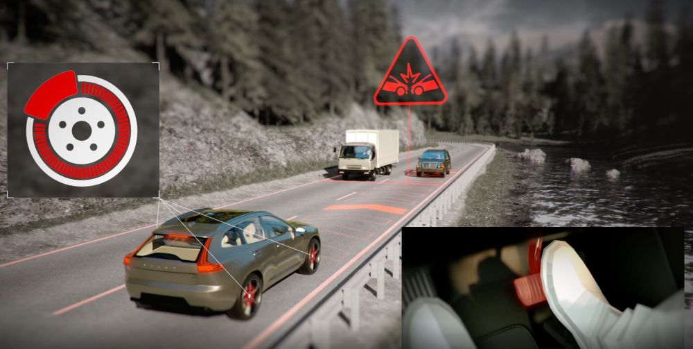 V60に搭載した「City Safety-対向車対応機能」