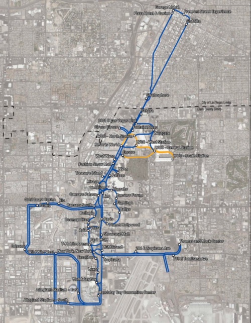 図4　2021年10月に承認されたVegas Loopの拡張計画