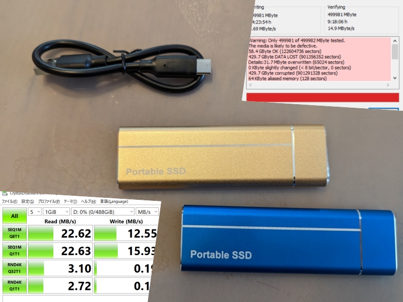 AliExpressのへそ曲がりな楽しみ方、500GBで956円の激安SSDを買ってみた