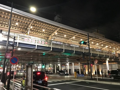 筆者が2022年福島県沖地震に遭遇した高架の駅舎（写真：日経クロステック）