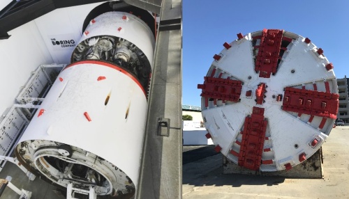 ボーリングカンパニーが最初に使用したシールド機(写真:The Boring Company)