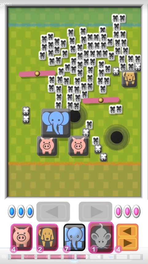 宮城さんが開発したゲーム「オシマル」