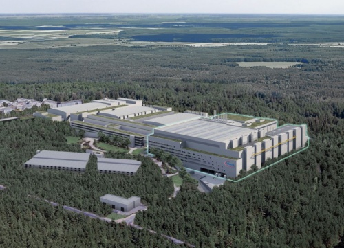 パワー半導体最大手のインフィニオンは積極的な投資を続ける。例えば、ドイツ・ドレスデンに300mmウエハー工場を追加で建設し、生産能力を強化する（出所：インフィニオン）