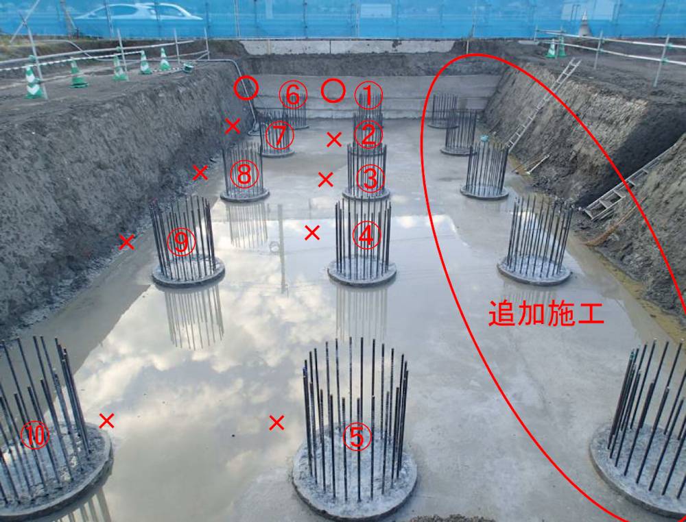 橋台工事で杭位置90cmずれ 測量時の入力ミス 日経クロステック Xtech