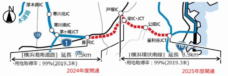 神奈川県内の圏央道2区間は24 25年度開通 事業費4割増 日経クロステック Xtech 神奈川県内の圏央道2区間は24 25年度開通 事業費4割増 日経クロステック Xtech