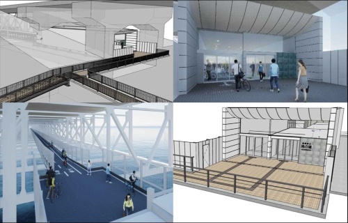 大鳴門橋自転車道の完成イメージ(出所:徳島県)
