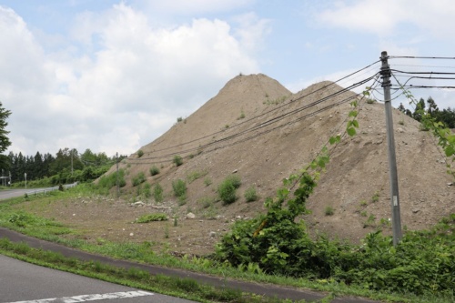 行政代執行の対象となった盛り土(写真:日経クロステック)