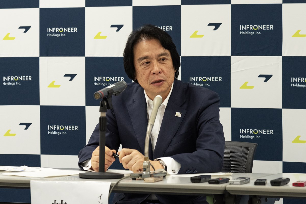 インフロニア・ホールディングスの岐部一誠社長（写真：日経クロステック）