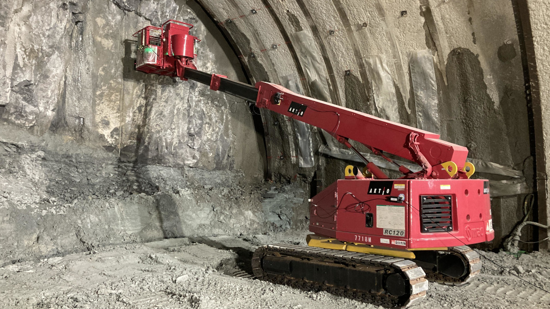 危険なトンネル掘削面、触覚フィードバックで遠隔岩判定　竹中土木など開発