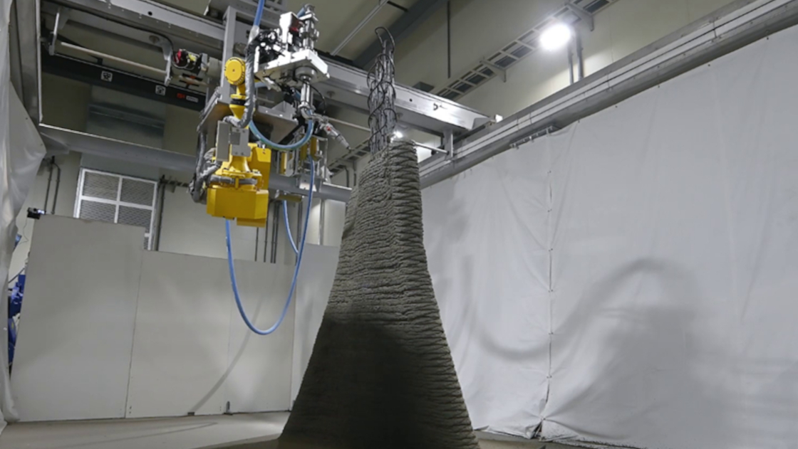 清水建設、3Dプリンターで鉄筋入り大型曲面部材　シミュレーターで高精度化