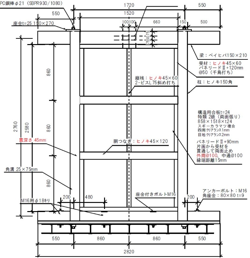 従来の3倍 壁倍率 15 の木造耐力壁 日経クロステック Xtech 従来の3倍 壁倍率 15 の木造耐力壁 日経クロステック Xtech