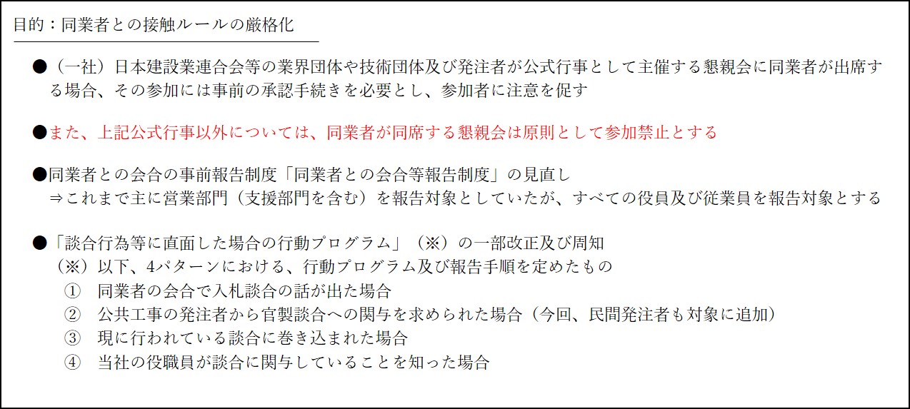 同業者との飲み会禁止 大林組の談合撲滅策の本気度 日経クロステック Xtech