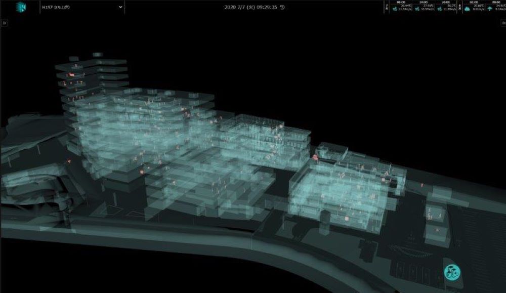 鹿島が建設現場のデジタルツインをスマートシティーの運営に活用 日経クロステック Xtech