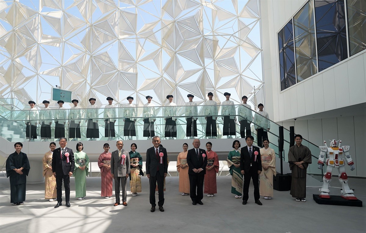 21年10月1日に開催した開館式（写真：2020年ドバイ国際博覧会日本館広報事務局）