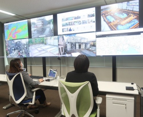 東京本社に設けた「スマートコントロールセンター」（写真：日経クロステック、2020年10月時点）