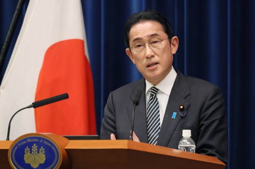 2022年4月26日の会見で経済対策について説明する岸田文雄首相（写真：首相官邸）
