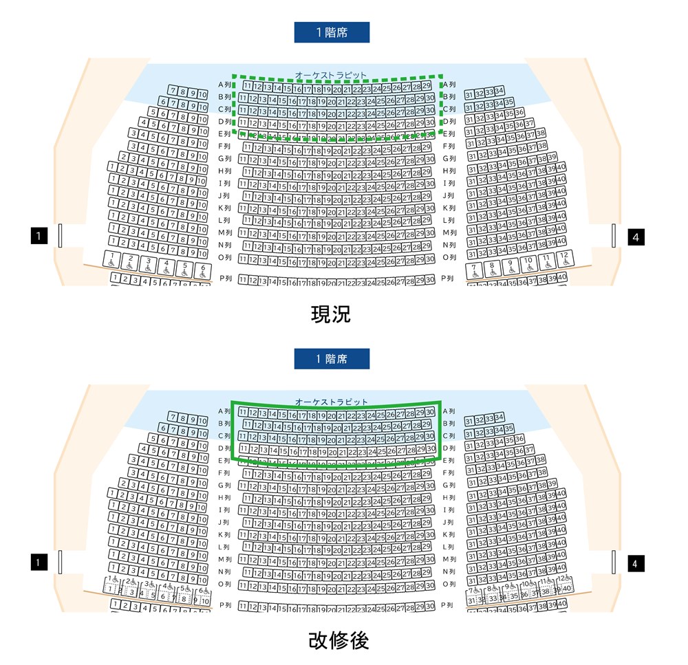 開館後間もなく「見えない」とクレーム噴出、東京建物 Brillia HALLが座席改修へ | 日経クロステック（xTECH）