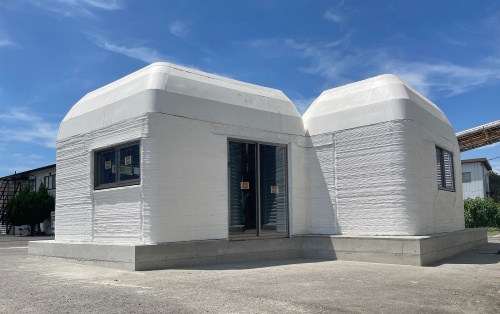 日本初となる2人暮らし向けの3Dプリンター住宅 「serendix50(フジツボモデル)」(写真:セレンディクス)