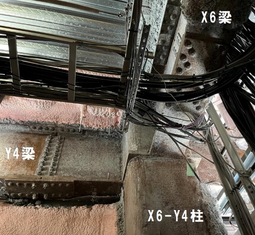 問題があった柱と梁の接合部(写真:横手駅東口第二地区市街地再開発組合)