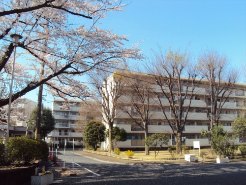 建て替え前の石神井公園団地の外観。RC造の5階建てだった(写真:東京建物)