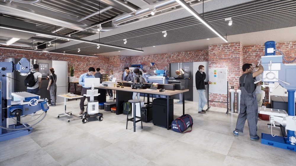 「Shibuya Deep-tech Accelerator（仮称）」の内観イメージ。2024年11月に東京・渋谷に開設する予定（出所：東急不動産）