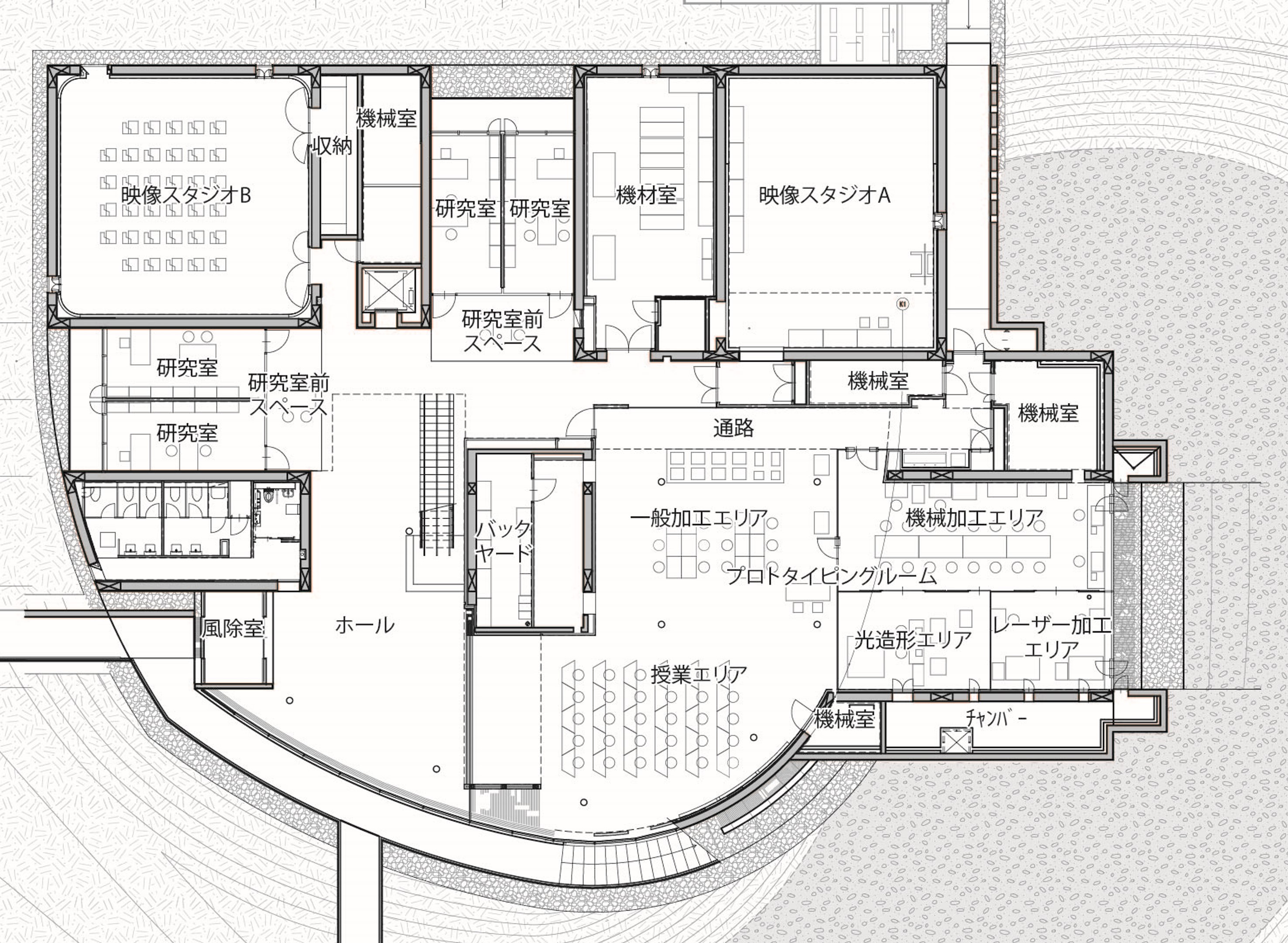 白い大屋根も学生の教材に、長岡造形大学で「デザイン×テクノロジー