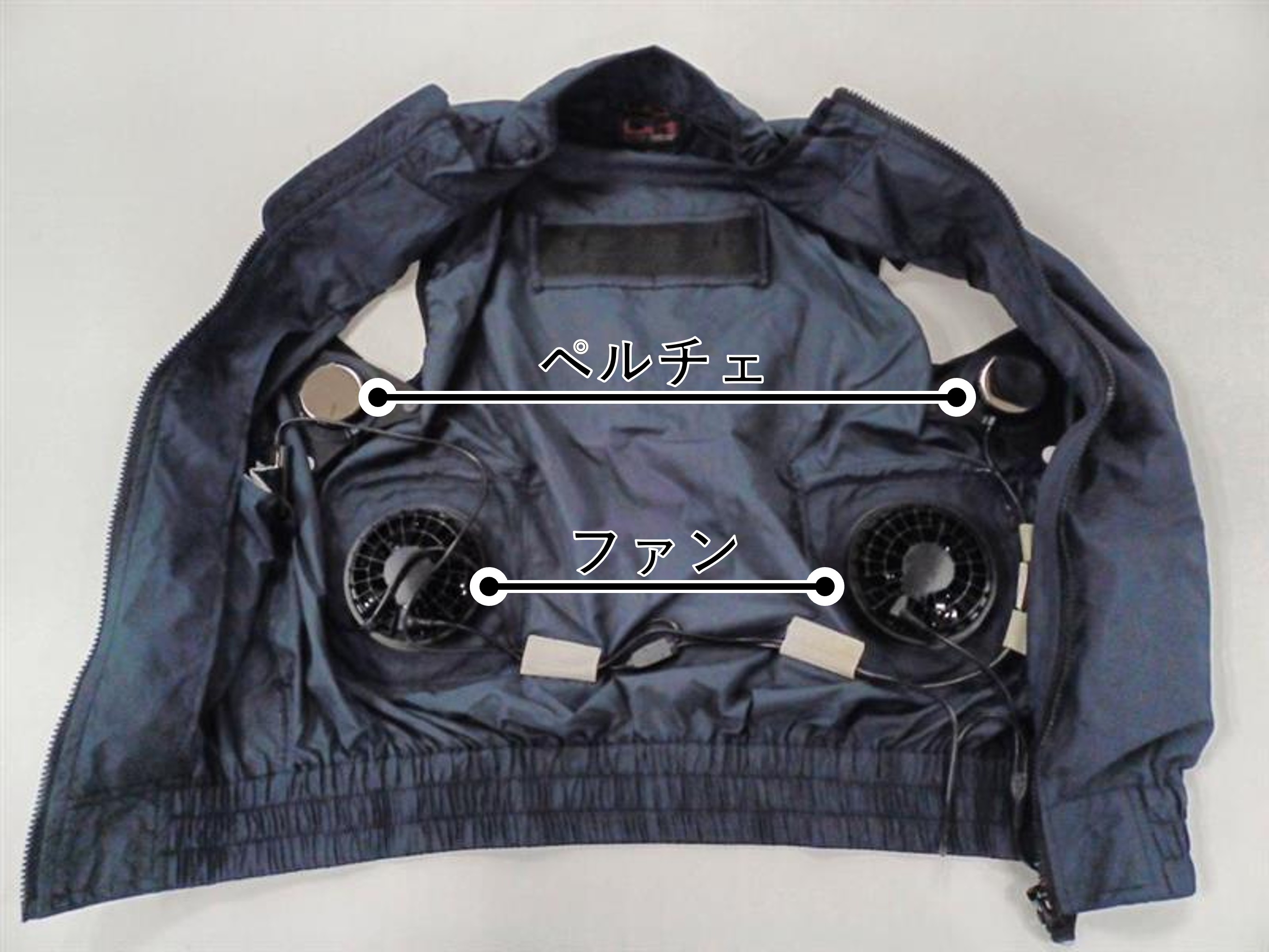 ペルチェ 付き空調服 空調服フルセット半袖Mサイズ黒（ペルチェあり