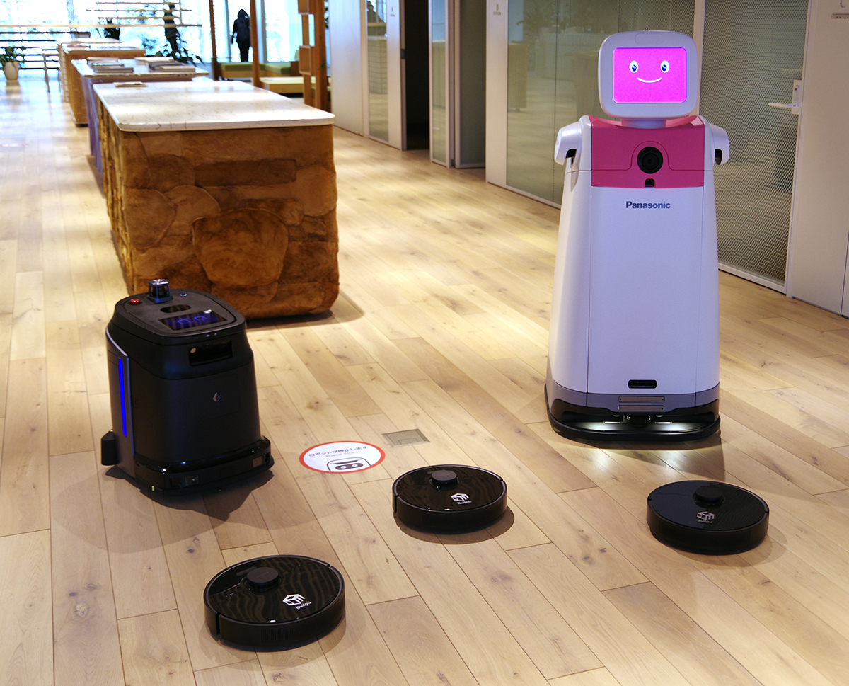 日建設計がロボット導入に本腰、業務用と家庭用ロボの一括制御システム