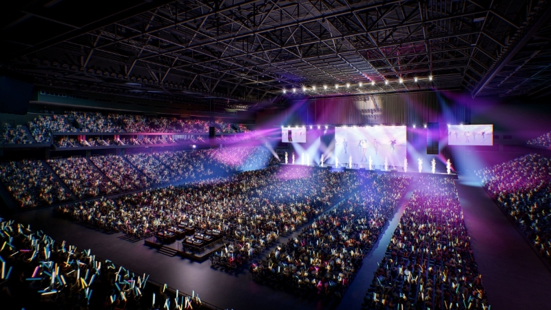 新秩父宮ラグビー場はラグビーの試合だけでなく、音楽ライブなどにも利用する。最大2万5000人を収容可能で、運営には三井不動産の傘下である東京ドームのノウハウを生かす。東京ドームは今回の事業者の構成会社に名を連ねる（出所：秩父宮ラグビー場）