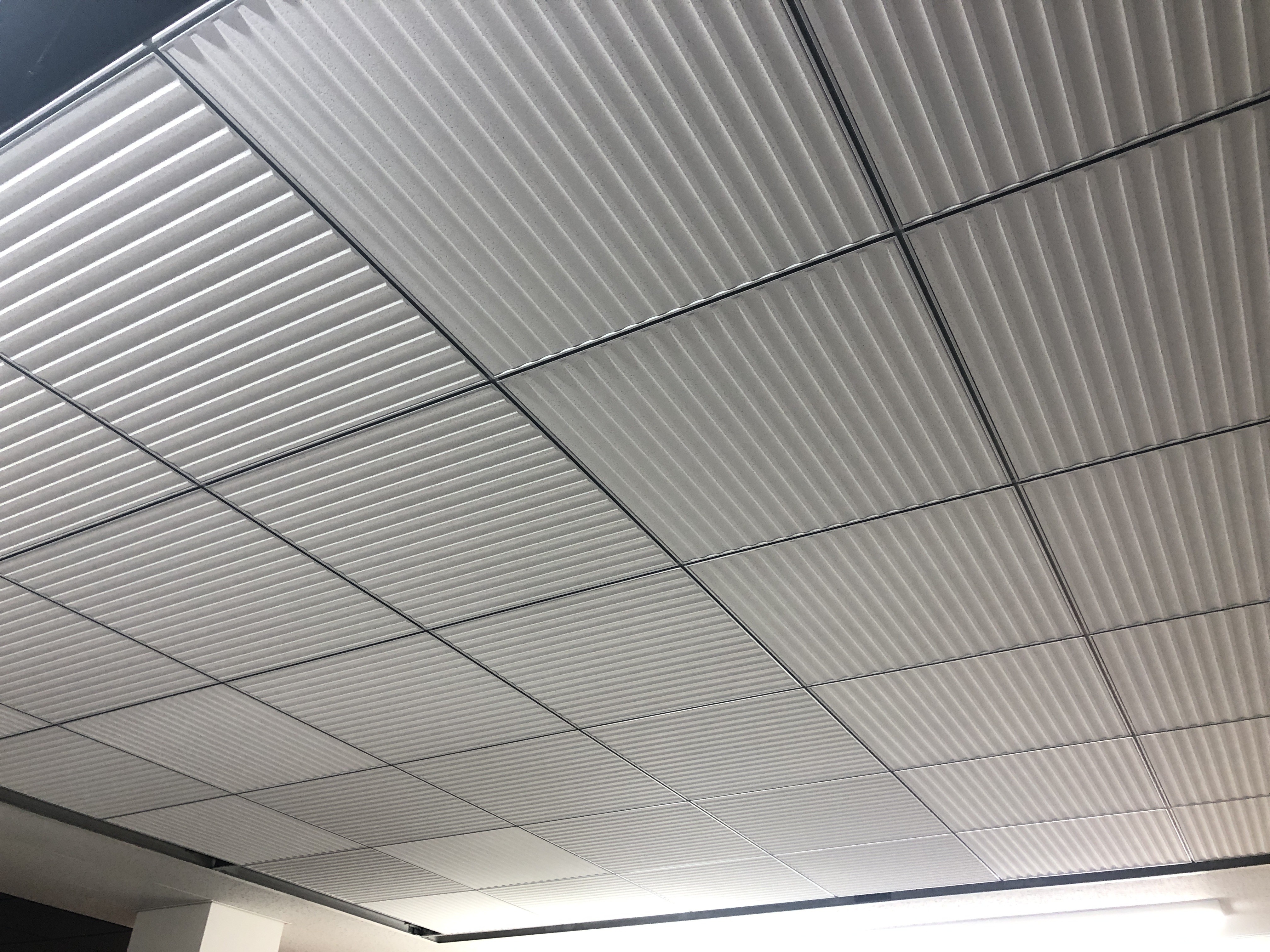 大成建設が新たに開発した「T-Light Ceiling」。窓から取り込んだ自然光を机上面まで効率よく届ける（写真：大成建設）