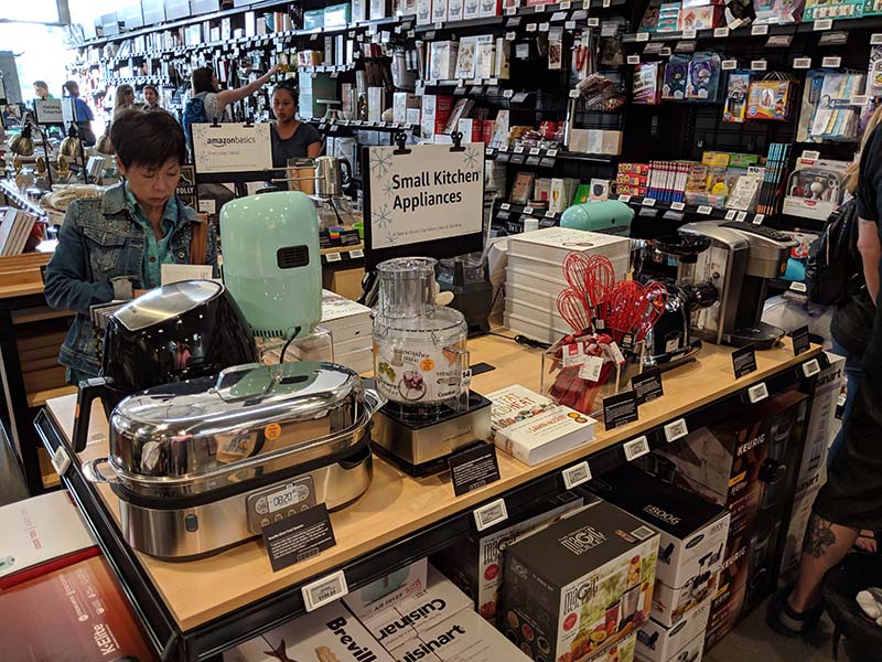 調理家電の売り場