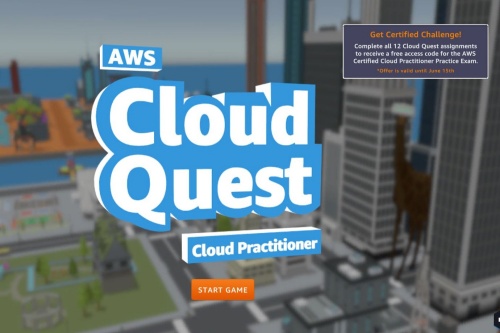 AWS Cloud Questの起動画面