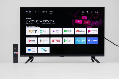 ドウシシャの「ORION AndroidTV搭載 チューナーレス スマートテレビ 32v型 SAFH321」。直販価格は3万2800円（税込み、2022年10月27日時点）