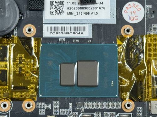 格安ミニパソコンの多くはIntel N95やIntel N100を搭載する。写真はIntel N95