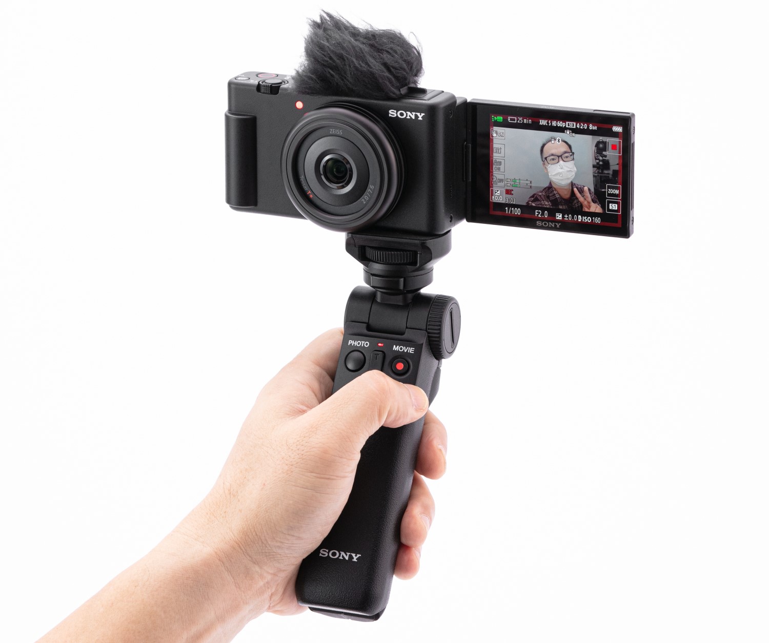 ソニーの動画デジカメ「VLOGCAM ZV-1F」、20ミリ相当の単焦点で