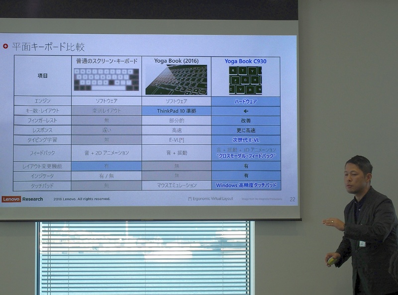 錯覚を使って本物以上に Yoga Book C930のe Inkキーボードはどう作ったか 2ページ目 日経クロステック Xtech