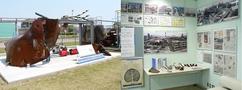 三井化学の技術研修センターにある事故関連の展示