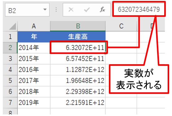 E 11 とはなんだ Excelの巨大桁数を表す 指数表示 はこう解釈する 日経クロステック Xtech