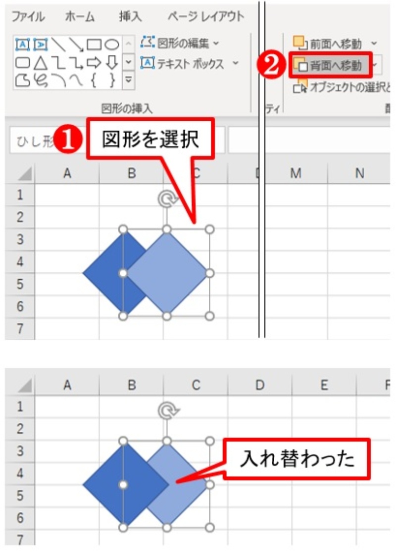 Excel図形の重なりを直したい 並び順を変更する王道はこれ 日経クロステック Xtech Excel図形の重なりを直したい 並び順を変更する王道はこれ 日経クロステック Xtech