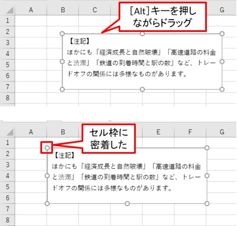 Excelのテキストボックスを美しく配置 上級者のワザを盗め 日経クロステック Xtech Excelのテキストボックスを美しく配置 上級者のワザを盗め 日経クロステック Xtech
