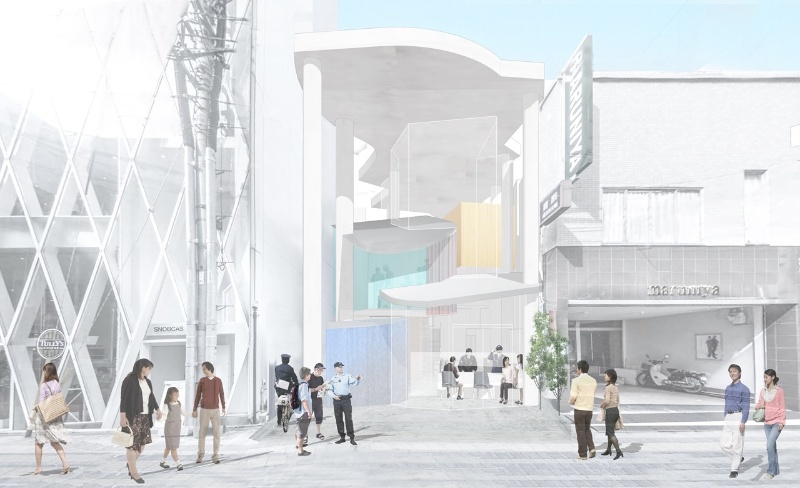 広島 本通交番の設計プロポに79案 大きな屋根 案の南俊允建築設計事務所に 日経クロステック Xtech 広島 本通交番の設計プロポに79案 大きな屋根 案の南俊允建築設計事務所に 日経クロステック Xtech